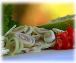 food preparation : chopped lemongrass + chilies