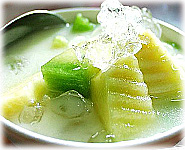 สูตรขนมไทย : ขนมแตงไทยน้ำกะทิ