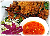 thai recipe : Fried Chicken Wings with lemongrass