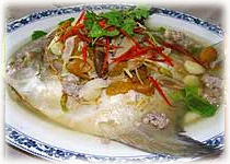 สูตรอาหารไทย | ปลานึ่งบ๊วย