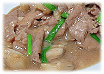 สูตรอาหารไทย : หมูผัดน้ำมันหอย