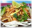 thai stir-fried noodle with prawns