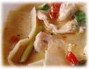 coconut milk soup with chicken