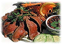 Thai Recipes : Grilled Marinated Beef with Spicy Dipping Sauce
