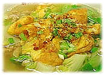 Thai Recipes : Fried Egg in Clear Soup 