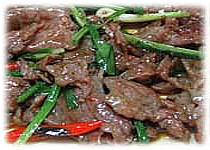  สูตรอาหารไทย : เนื้อผัดน้ำมันหอย