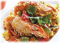 Thai Recipes : Stir fried Shrimp with Salted Egg Yolk