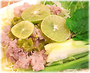 Thai Recipes : Boiled Pork with Lime, Garlic and Chili Sauce