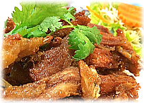  Thai Food Recipe |  Stir Fried Chicken with Garlics and Peppercorns