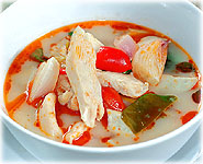 Thai Recipes : Spicy Soup with Chicken and Lemon Grass