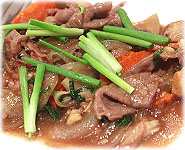 สูตรอาหาร : หมูผัดน้ำมันหอย