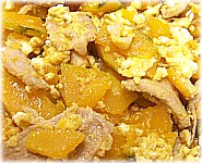 สูตรอาหารไทย : ผัดฟักทองหมู