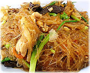 Thai Recipes : Stir Fried Mung Bean Noodle