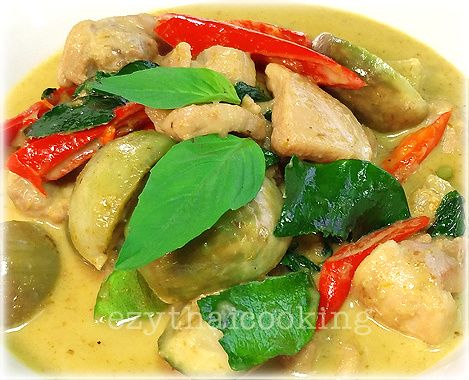  สูตรอาหารไทย : แกงเขียวหวานไก่