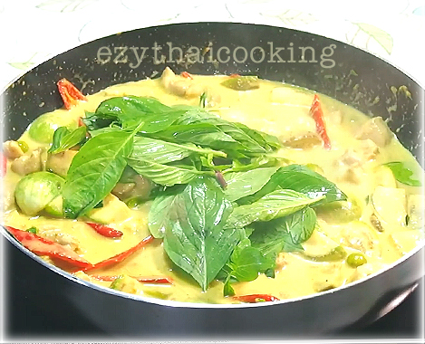  สูตรอาหารไทย : แกงเขียวหวานไก่