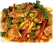  Thai Food Recipe |  Spicy Stir Fried Pork with Herbs
