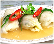  Thai Food Recipe | Stuffed Cabbage in Red Sauce