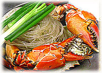 Thai Recipes : Baked Crabs with Mung Bean Noodle