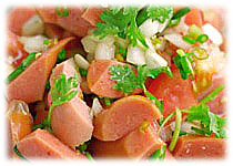  Thai Food Recipe | Thai Spicy Sausage Salad
