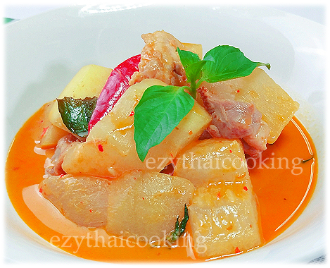  Thai Food Recipe | Thai Chicken Curry with Winter Melon