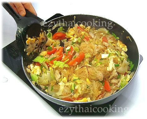 Thai Food Recipe | Stir Fried Mung Bean Noodle