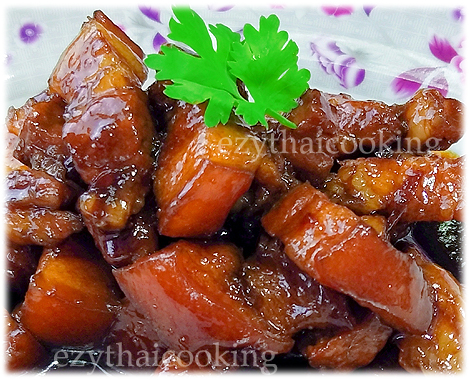  สูตรอาหารไทย : หมูหวาน