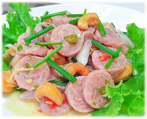  สูตรอาหารไทย : ยำแหนมสด