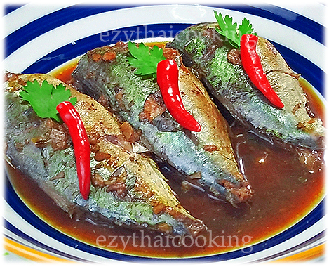  Thai Food Recipe | Stewed Mackerel Fish in Tamarind Soup