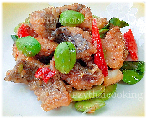  Thai Food Recipe | Stir Fried Fish with Stink Bean
