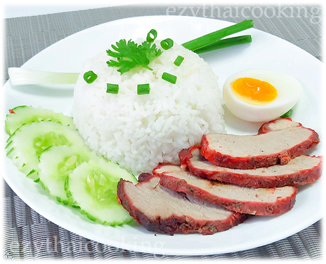  สูตรอาหารไทย : ข้าวหมูแดง