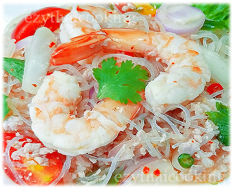  สูตรอาหารไทย : ยำวุ้นเส้น