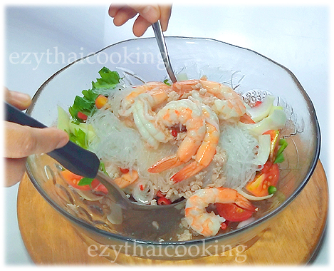  สูตรอาหารไทย : ยำวุ้นเส้น