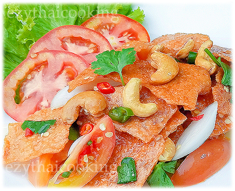  Thai Food Recipe |  Thai Chinese Pork Jerky Salad